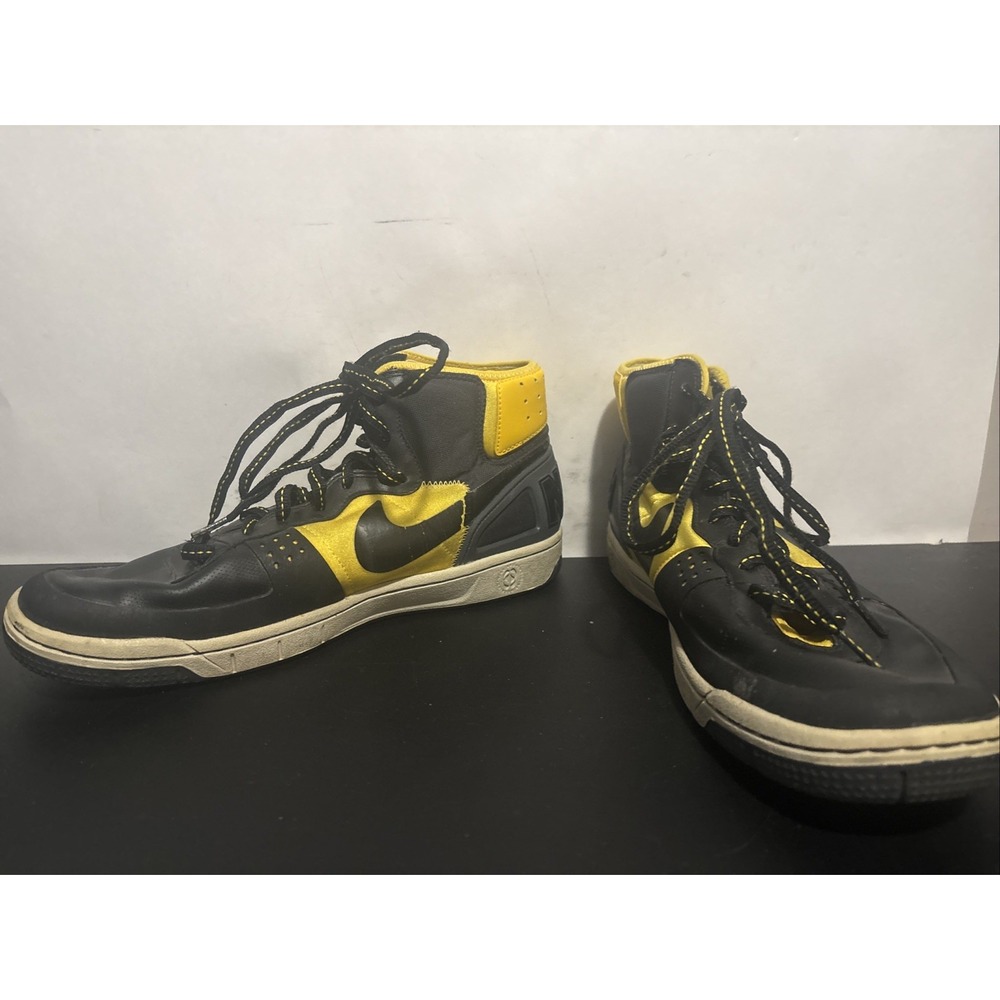 Nike Terminator High Black Yellow Mens Retro Rare Athletic Sneaker 12 FN6836-100